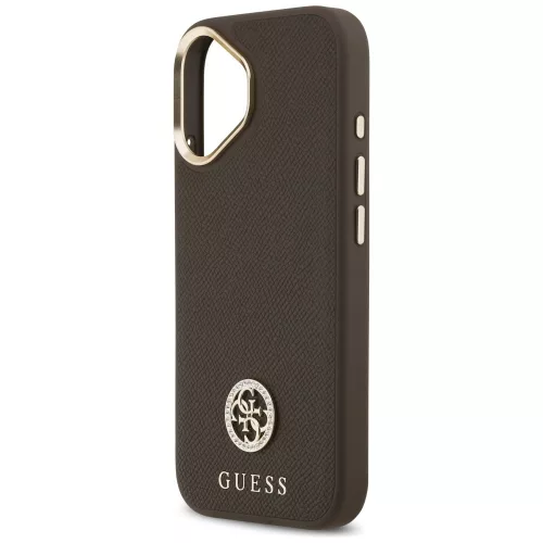 Guess - Strassz Logó MagSafe (GUHMP17SPGCRMDEW) - iPhone 17 - Barna