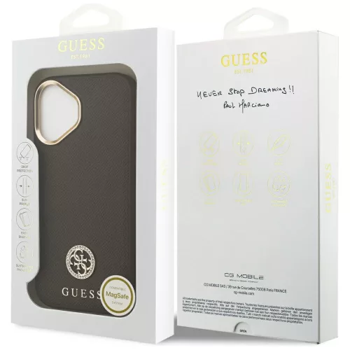 Guess - Strassz Logó MagSafe (GUHMP17SPGCRMDEW) - iPhone 17 - Barna