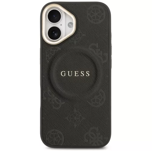 Guess - Bazsarózsás Hőpecsétes MagSafe (GUHMP17SPSAMSECK) - iPhone 17 - Fekete