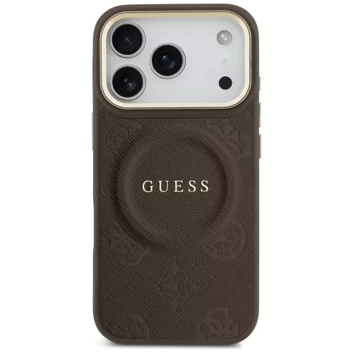 Guess - Bazsarózsás Hőpecsétes MagSafe (GUHMP17LPSAMSECW) - iPhone 17 Pro - Barna