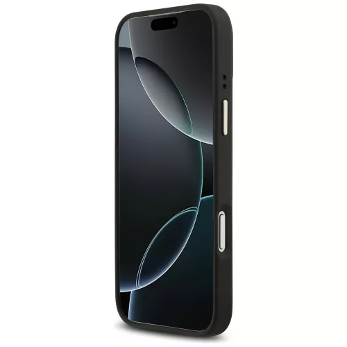 Guess - Bazsarózsás Hőpecsétes MagSafe (GUHMP17XPSAMSECK) - iPhone 17 Pro Max - Fekete