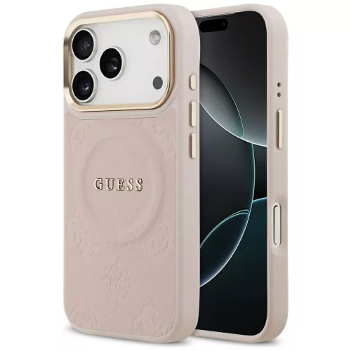 Guess - Bazsarózsás Hőpecsétes MagSafe (GUHMP17XPSAMSECP) - iPhone 17 Pro Max - Rózsaszín