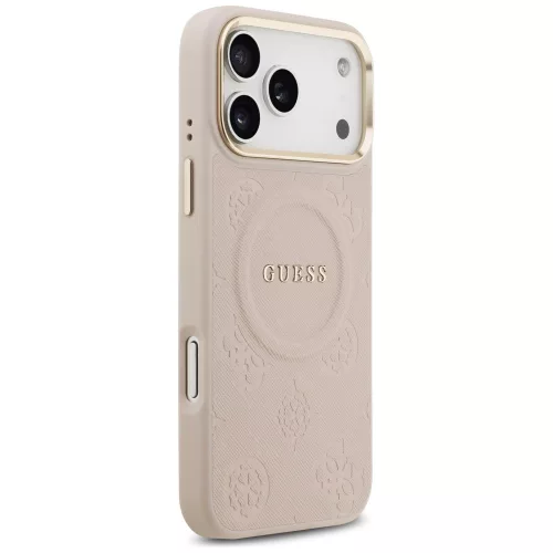 Guess - Bazsarózsás Hőpecsétes MagSafe (GUHMP17XPSAMSECP) - iPhone 17 Pro Max - Rózsaszín