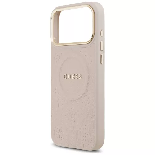 Guess - Bazsarózsás Hőpecsétes MagSafe (GUHMP17XPSAMSECP) - iPhone 17 Pro Max - Rózsaszín