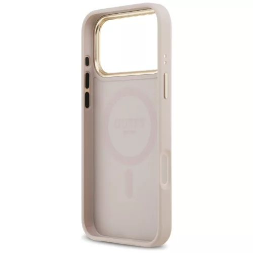 Guess - Bazsarózsás Hőpecsétes MagSafe (GUHMP17XPSAMSECP) - iPhone 17 Pro Max - Rózsaszín