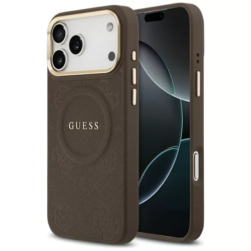 Guess - Bazsarózsás Hőpecsétes MagSafe (GUHMP17XPSAMSECW) - iPhone 17 Pro Max - Barna