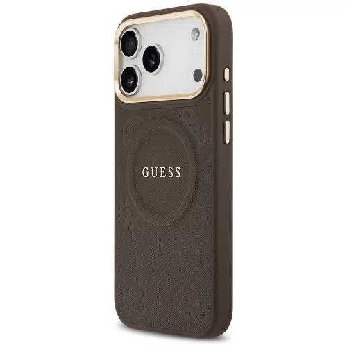 Guess - Bazsarózsás Hőpecsétes MagSafe (GUHMP17XPSAMSECW) - iPhone 17 Pro Max - Barna