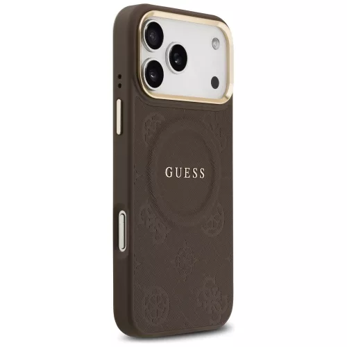 Guess - Bazsarózsás Hőpecsétes MagSafe (GUHMP17XPSAMSECW) - iPhone 17 Pro Max - Barna