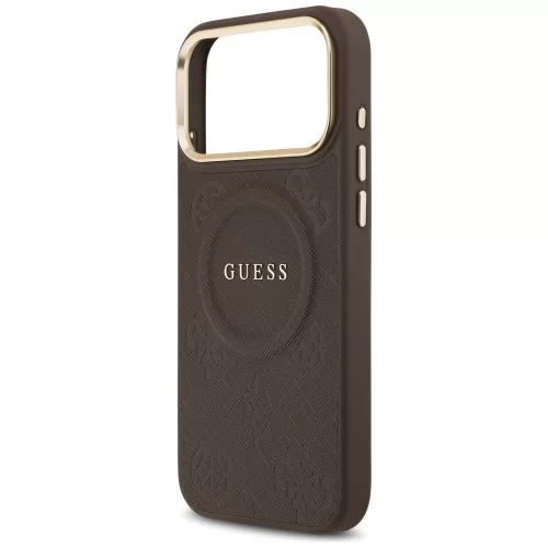 Guess - Bazsarózsás Hőpecsétes MagSafe (GUHMP17XPSAMSECW) - iPhone 17 Pro Max - Barna