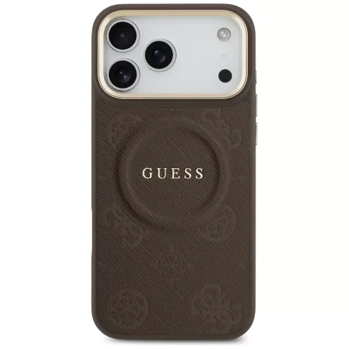 Guess - Bazsarózsás Hőpecsétes MagSafe (GUHMP17XPSAMSECW) - iPhone 17 Pro Max - Barna