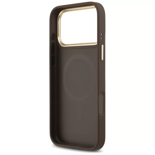 Guess - Bazsarózsás Hőpecsétes MagSafe (GUHMP17XPSAMSECW) - iPhone 17 Pro Max - Barna