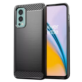 Techsuit - Carbon szilikon tok - OnePlus Nord 2 5G - Fekete