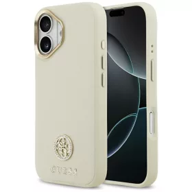   Guess - Strassz Logó MagSafe (GUHMP17SPGCRMDEE) - iPhone 17 - Bézs