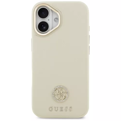 Guess - Strassz Logó MagSafe (GUHMP17SPGCRMDEE) - iPhone 17 - Bézs
