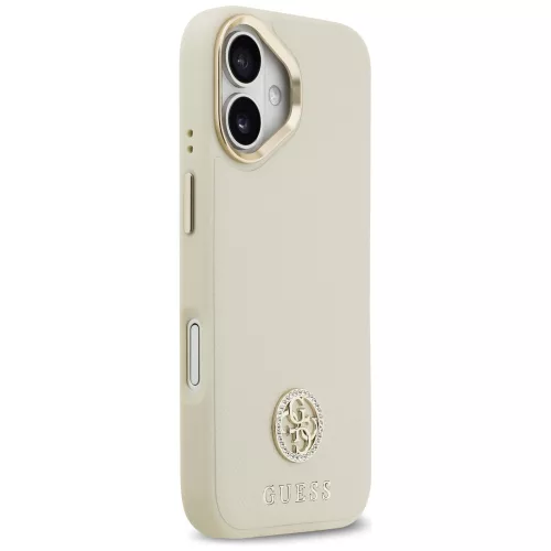 Guess - Strassz Logó MagSafe (GUHMP17SPGCRMDEE) - iPhone 17 - Bézs