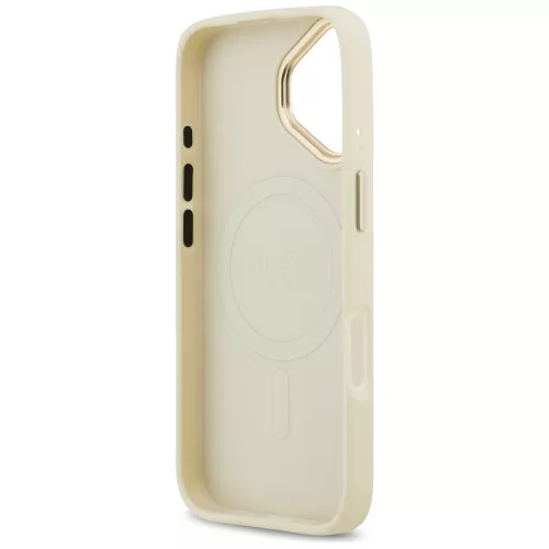 Guess - Strassz Logó MagSafe (GUHMP17SPGCRMDEE) - iPhone 17 - Bézs