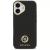 Guess - Grained Strass Logo MagSafe (GUHMP17SPGCRMDEK) - iPhone 17 - Black