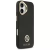 Guess - Grained Strass Logo MagSafe (GUHMP17SPGCRMDEK) - iPhone 17 - Black