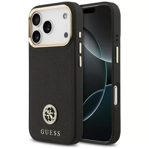 Guess - Strassz Logó MagSafe (GUHMP17LPGCRMDEK) - iPhone 17 Pro - Fekete