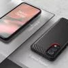 Techsuit - Carbon szilikon tok - OnePlus Nord 2 5G - Fekete
