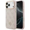 Guess - Keménytok 4G Strassz Logó MagSafe (GUHMP17XP4GRMDEP) - iPhone 17 Pro Max - Rózsaszín
