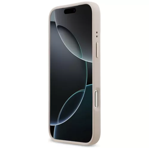 Guess - Keménytok 4G Strassz Logó MagSafe (GUHMP17XP4GRMDEP) - iPhone 17 Pro Max - Rózsaszín