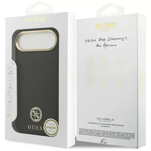 Guess - Strassz Logó MagSafe (GUHMP17MPGCRMDEK) - iPhone 17 Air - Fekete