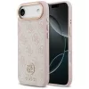 Guess - Keménytok 4G Strassz Logó MagSafe (GUHMP17MP4GRMDEP) - iPhone 17 Air - Rózsaszín