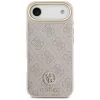 Guess - Keménytok 4G Strassz Logó MagSafe (GUHMP17MP4GRMDEP) - iPhone 17 Air - Rózsaszín
