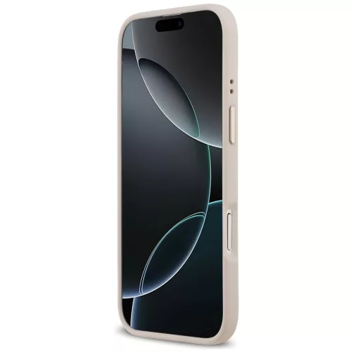 Guess - Keménytok 4G Strassz Logó MagSafe (GUHMP17MP4GRMDEP) - iPhone 17 Air - Rózsaszín