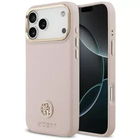   Guess - Strassz Logó MagSafe (GUHMP17LPGCRMDEP) - iPhone 17 Pro - Rózsaszín