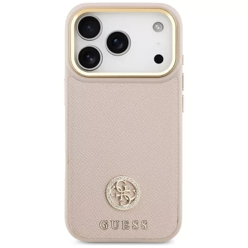 Guess - Strassz Logó MagSafe (GUHMP17LPGCRMDEP) - iPhone 17 Pro - Rózsaszín
