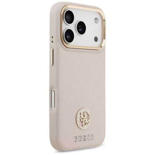 Guess - Strassz Logó MagSafe (GUHMP17LPGCRMDEP) - iPhone 17 Pro - Rózsaszín