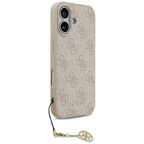 Guess - Keménytok 4G Díszítős Tartó MagSafe (GUHMP17SGF4GCP) - iPhone 17 - Rózsaszín