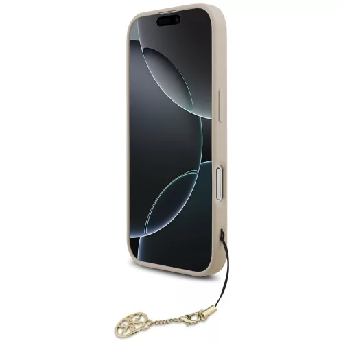 Guess - Keménytok 4G Díszítős Tartó MagSafe (GUHMP17SGF4GCP) - iPhone 17 - Rózsaszín