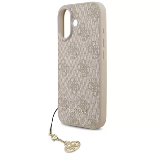 Guess - Keménytok 4G Díszítős Tartó MagSafe (GUHMP17SGF4GCP) - iPhone 17 - Rózsaszín