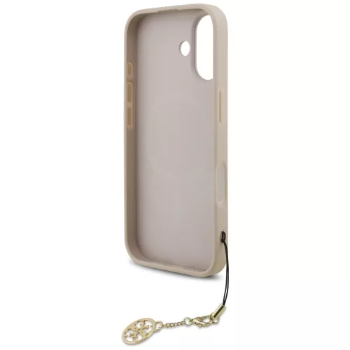 Guess - Keménytok 4G Díszítős Tartó MagSafe (GUHMP17SGF4GCP) - iPhone 17 - Rózsaszín