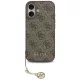 Guess - Keménytok 4G Díszítős Tartó MagSafe (GUHMP17SGF4GCW) - iPhone 17 - Barna