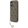 Guess - Keménytok 4G Díszítős Tartó MagSafe (GUHMP17SGF4GCW) - iPhone 17 - Barna