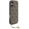 Guess - Keménytok 4G Díszítős Tartó MagSafe (GUHMP17SGF4GCW) - iPhone 17 - Barna