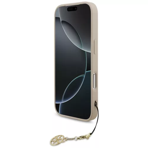 Guess - Keménytok 4G Díszítős Tartó MagSafe (GUHMP17LGF4GCP) - iPhone 17 Pro - Rózsaszín
