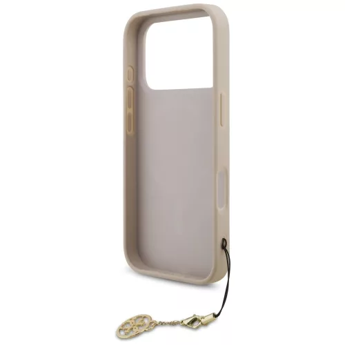 Guess - Keménytok 4G Díszítős Tartó MagSafe (GUHMP17LGF4GCP) - iPhone 17 Pro - Rózsaszín