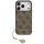 Guess - Keménytok 4G Díszítős Tartó MagSafe (GUHMP17LGF4GCW) - iPhone 17 Pro - Barna