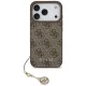 Guess - Keménytok 4G Díszítős Tartó MagSafe (GUHMP17LGF4GCW) - iPhone 17 Pro - Barna