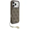 Guess - Keménytok 4G Díszítős Tartó MagSafe (GUHMP17LGF4GCW) - iPhone 17 Pro - Barna
