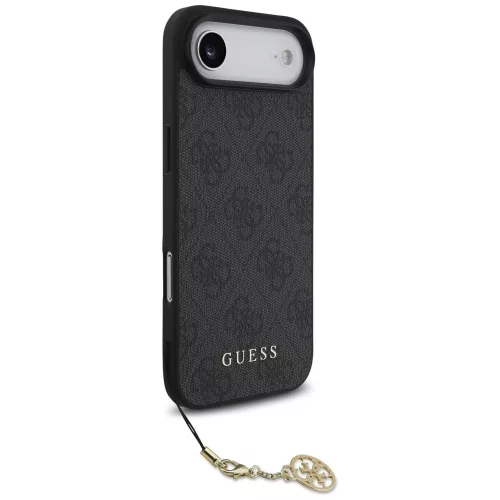 Guess - Keménytok 4G Díszítős Tartó MagSafe (GUHMP17MGF4GCK) - iPhone 17 Air - Fekete