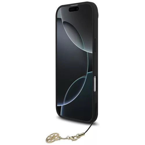 Guess - Keménytok 4G Díszítős Tartó MagSafe (GUHMP17MGF4GCK) - iPhone 17 Air - Fekete