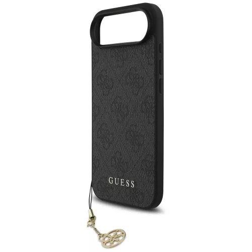 Guess - Keménytok 4G Díszítős Tartó MagSafe (GUHMP17MGF4GCK) - iPhone 17 Air - Fekete
