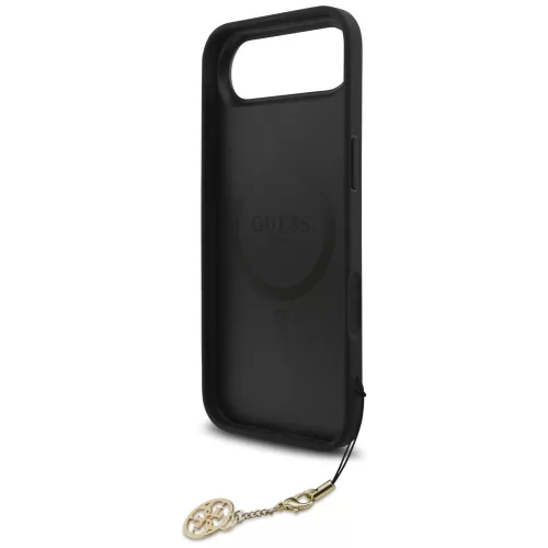 Guess - Keménytok 4G Díszítős Tartó MagSafe (GUHMP17MGF4GCK) - iPhone 17 Air - Fekete