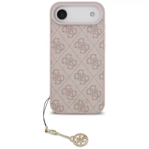 Guess - Keménytok 4G Díszítős Tartó MagSafe (GUHMP17MGF4GCP) - iPhone 17 Air - Rózsaszín